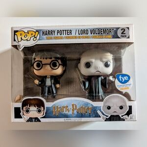 Funko Pop! Harry Potter and Lord Voldemort 2-Pack - Black and White